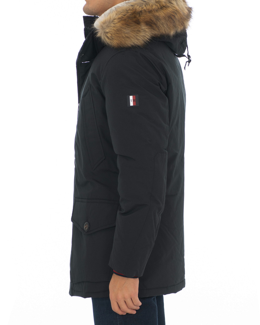 Herre | Jakker | Tommy Hilfiger | Hampton Down Fake Fur Parka Jet Black