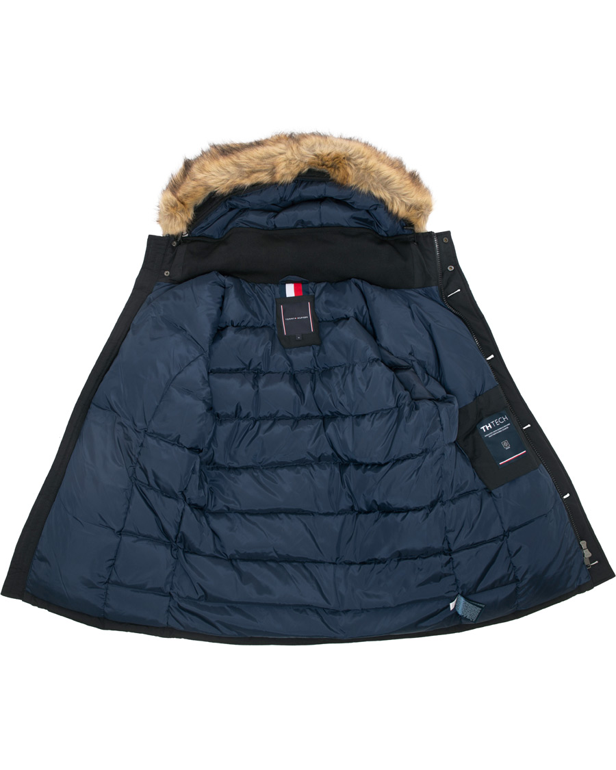 Herre | Jakker | Tommy Hilfiger | Hampton Down Fake Fur Parka Jet Black