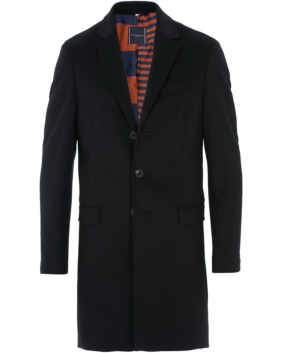 Herre | Jakker | Tommy Hilfiger | Chestfield Wool Coat Black