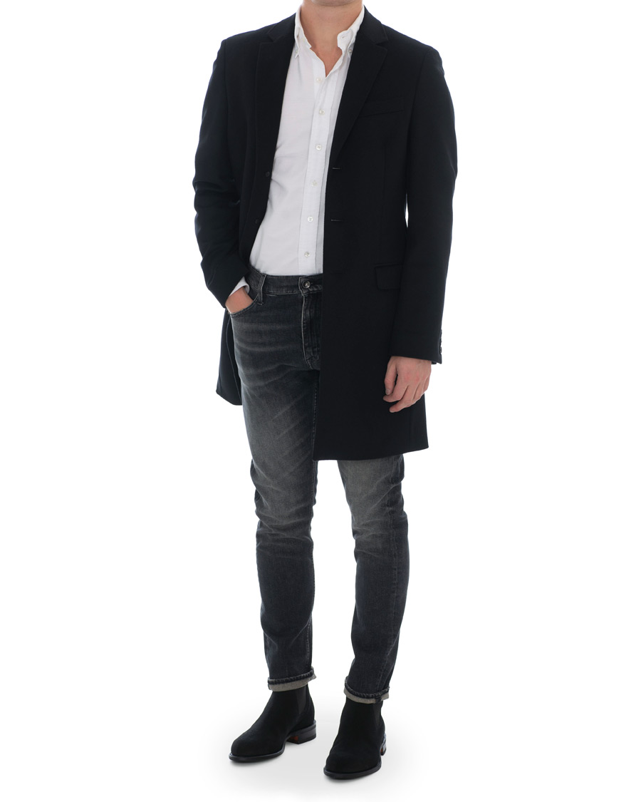 Herre | Jakker | Tommy Hilfiger | Chestfield Wool Coat Black