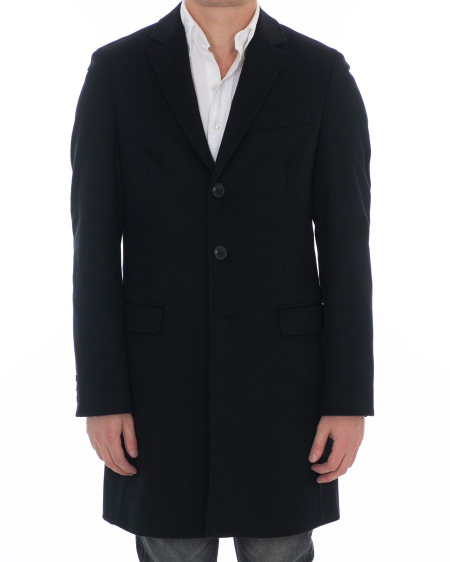 Herre | Jakker | Tommy Hilfiger | Chestfield Wool Coat Black