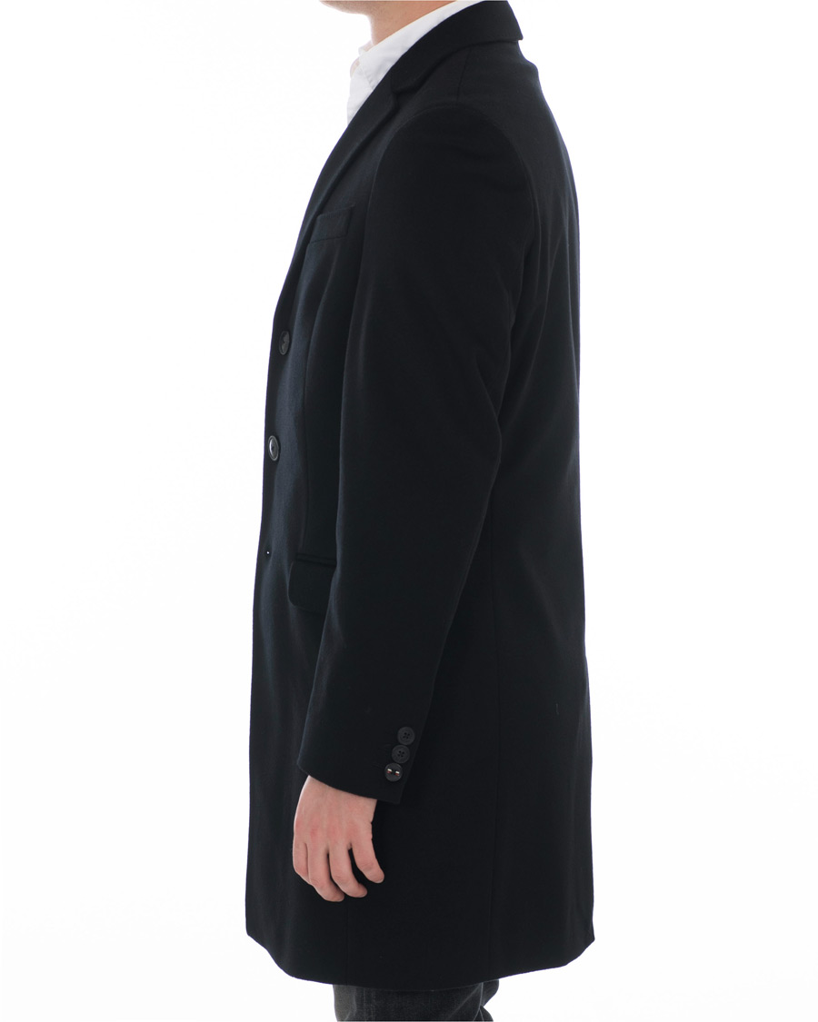 Herre | Jakker | Tommy Hilfiger | Chestfield Wool Coat Black