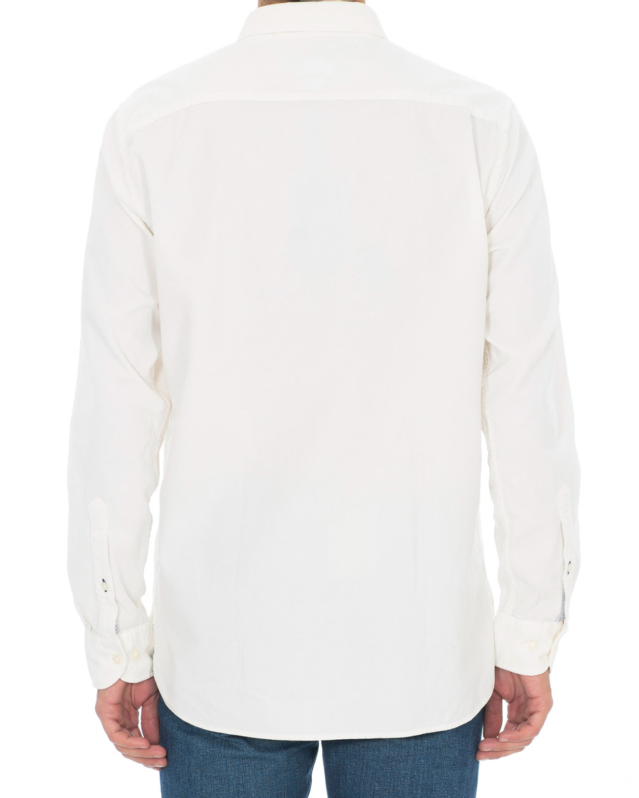 Herre | Skjorter | Tommy Hilfiger | Garment Dyed Corduroy Shirt Whisper White