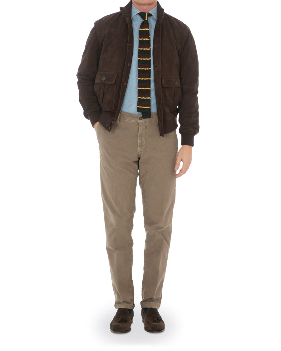 Herre | Jakker | Valstar | Valstarino Suede Jacket Dark Brown