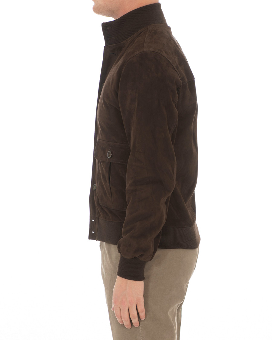 Herre | Jakker | Valstar | Valstarino Suede Jacket Dark Brown