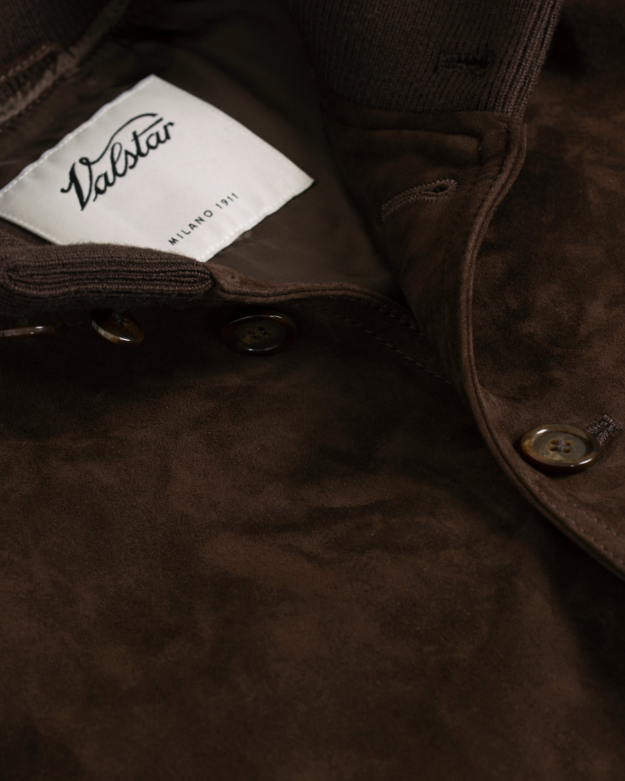 Herre | Jakker | Valstar | Valstarino Suede Jacket Dark Brown