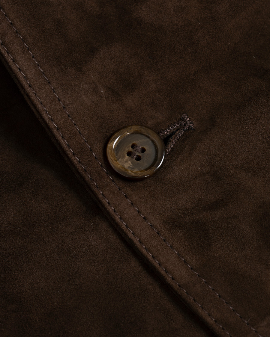 Herre | Jakker | Valstar | Valstarino Suede Jacket Dark Brown