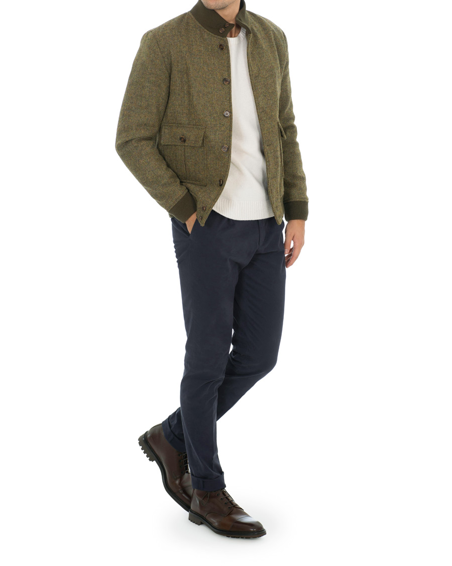 Herre | Jakker | Valstar | Valstarino Fox Flannel Tweed Jacket Green