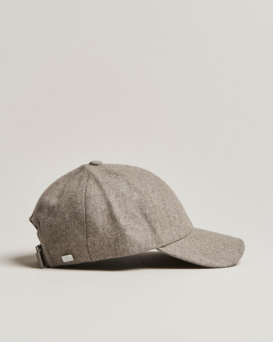 Herre | | Varsity Headwear | Flannel Baseball Cap Umber Beige