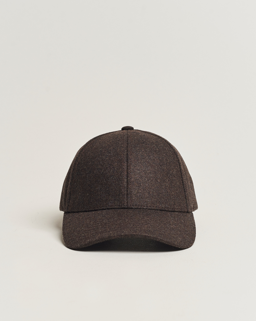 Herre | Varsity Headwear | Varsity Headwear | Flannel Baseball Cap Walnut Brown