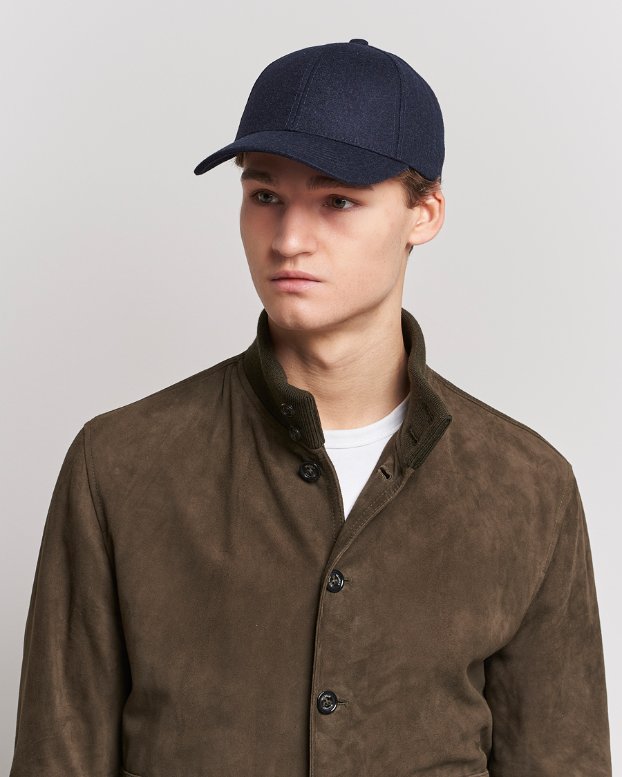 Herre | Varsity Headwear Flannel Baseball Cap Dark Navy | Varsity Headwear | Flannel Baseball Cap Dark Navy