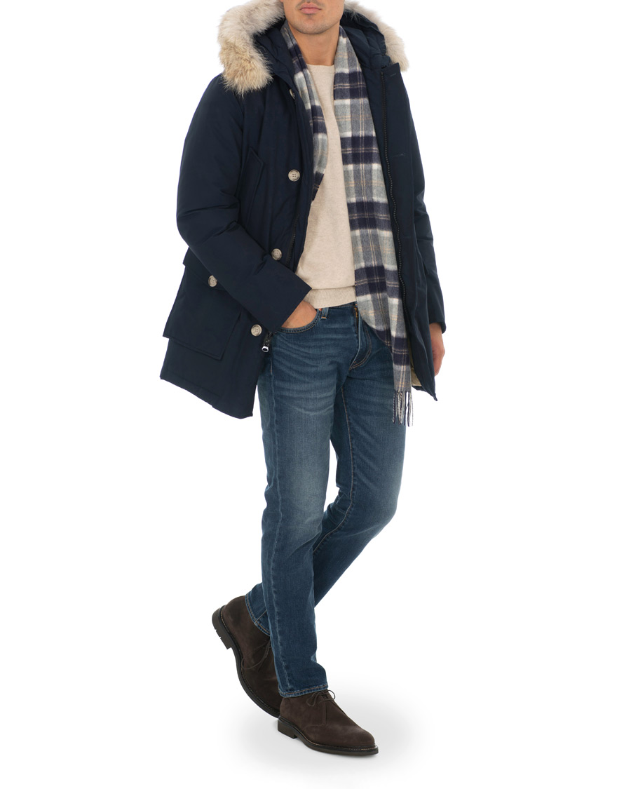 Herre | Jakker | Woolrich | Arctic Parka DF Melton Blue