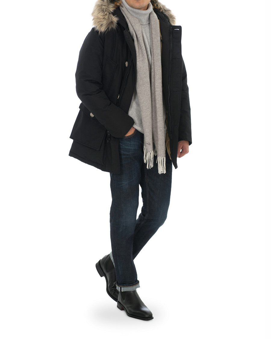 Herre | Jakker | Woolrich | Artic Parka Fake Fur New Black