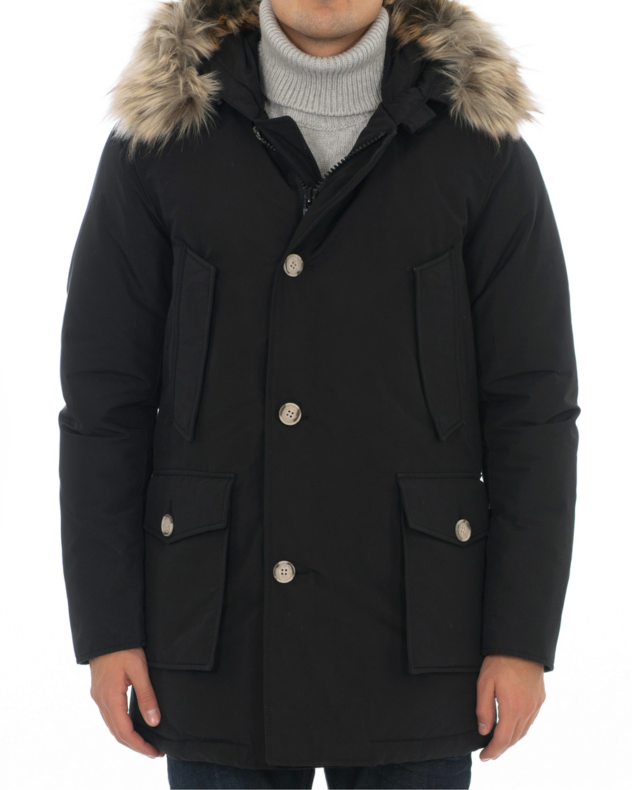 Herre | Jakker | Woolrich | Artic Parka Fake Fur New Black