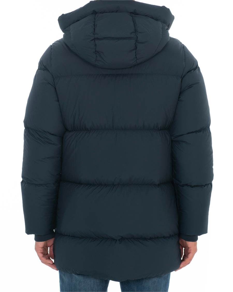 Herre | Jakker | Woolrich | Sierra Supreme Down Long Jacket Melton Blue