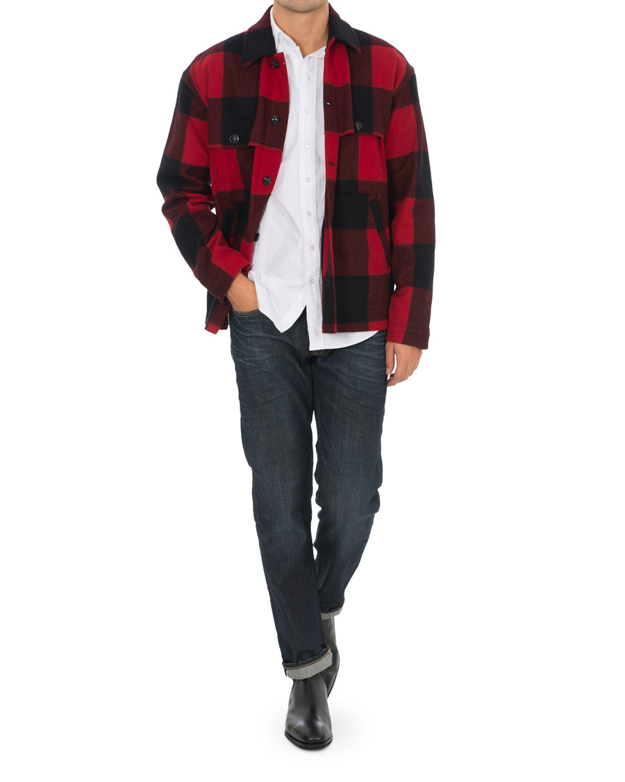 Herre | Jakker | Woolrich | Buffalo Check Jacket Red/Black