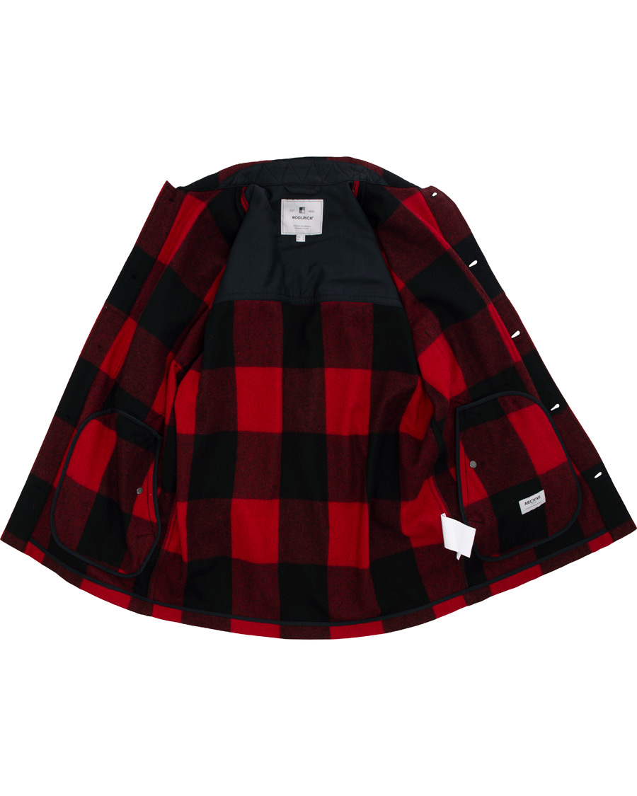 Herre | Jakker | Woolrich | Buffalo Check Jacket Red/Black
