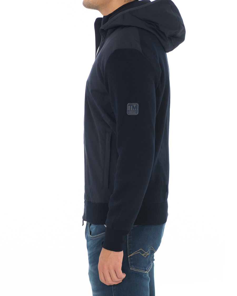 Herre | Jakker | Z Zegna | Techmerino Hybrid Hooded Jacket Navy