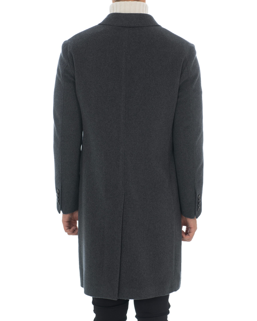 Herre | Jakker | Z Zegna | Double Breasted Unlined Beaver Wool Coat Grey Melange