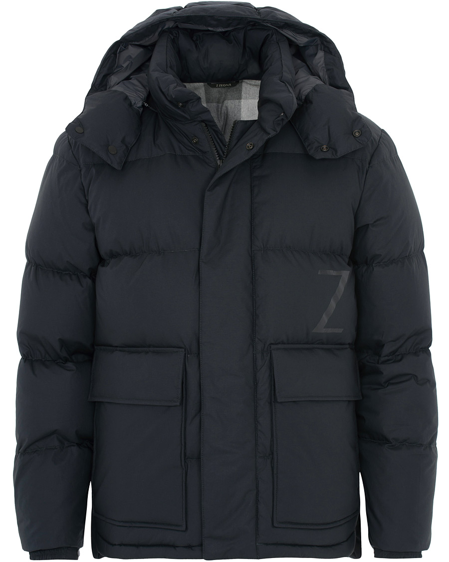 Herre | Jakker | Z Zegna | Techno Cotton Ultra Down Jacket Black