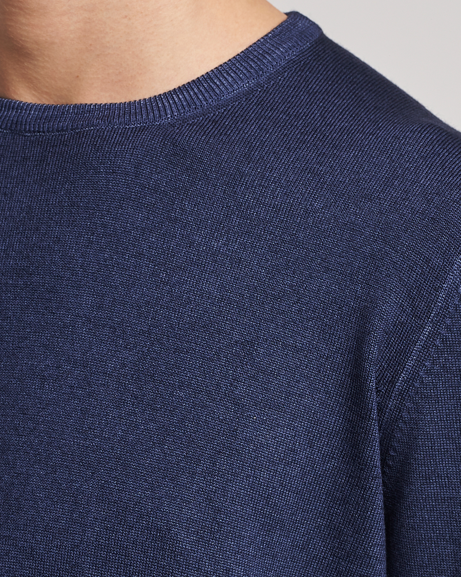Herre | Gensere | Gran Sasso | Vintage Merino Fashion Fit Crew Neck Pullover Navy