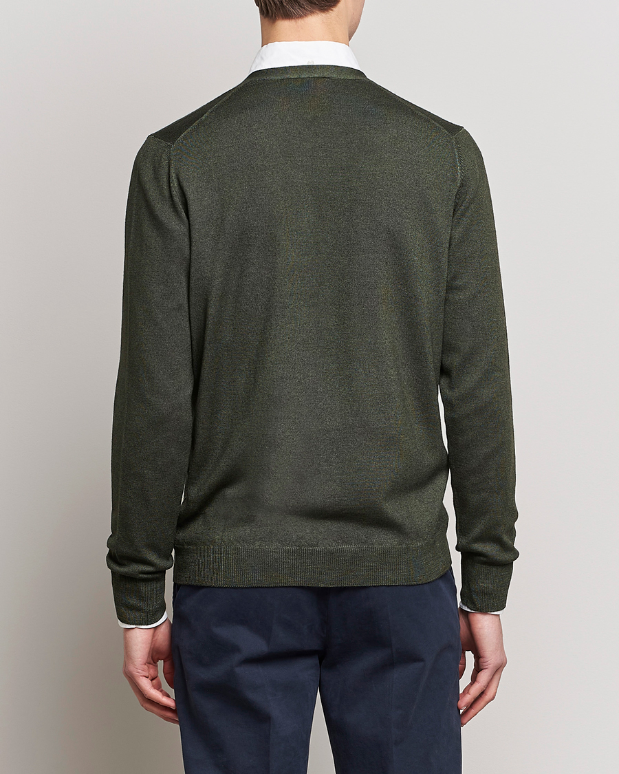 Herre | Gensere | Gran Sasso | Vintage Merino Fashion Fit Cardigan Green