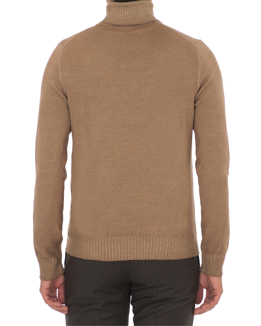 Herre | Gensere | Gran Sasso | Vintage Merino Knitted Rollneck Camel