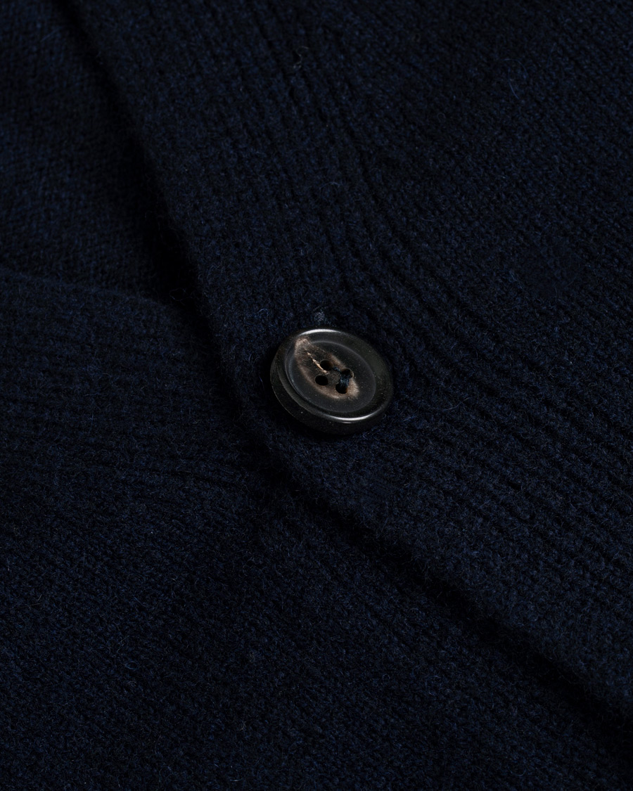 Herre | Gensere | Norse Projects | Adam Lambswool Cardigan Dark Navy