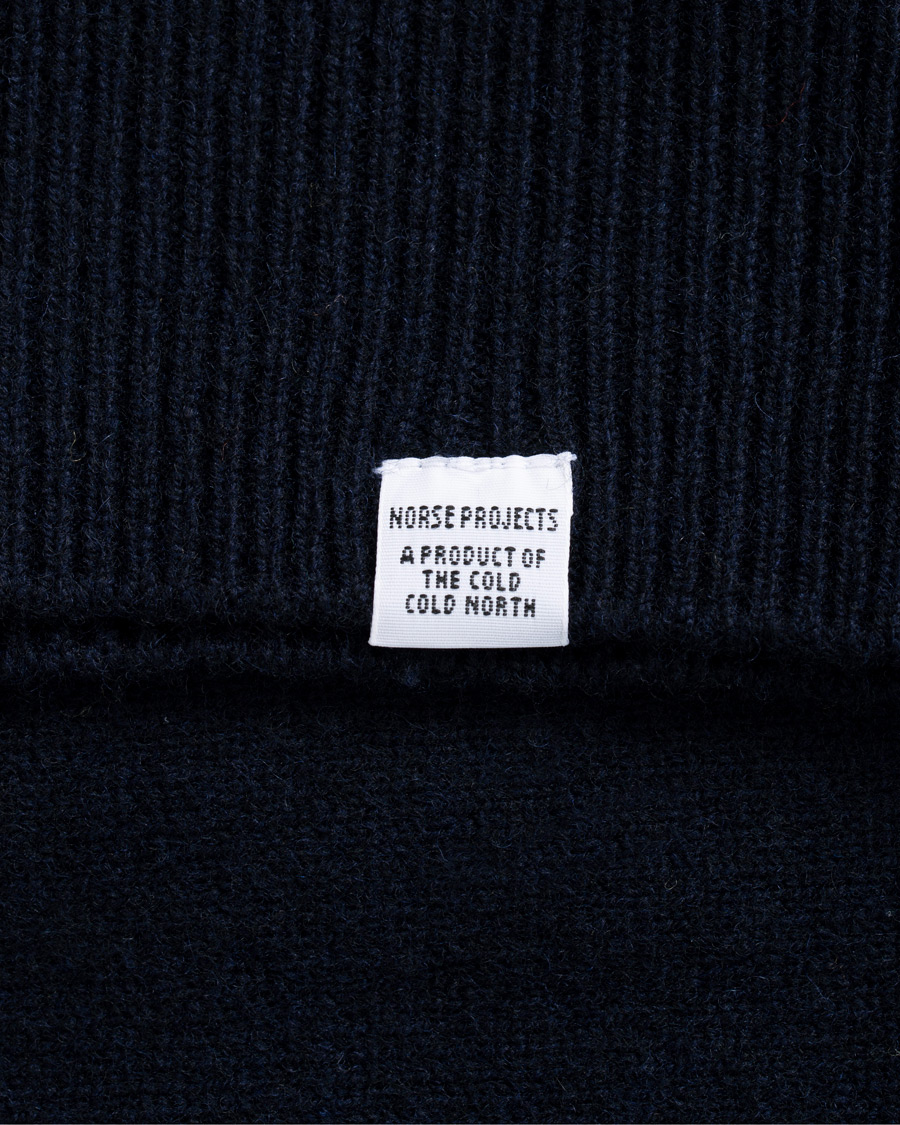 Herre | Gensere | Norse Projects | Adam Lambswool Cardigan Dark Navy