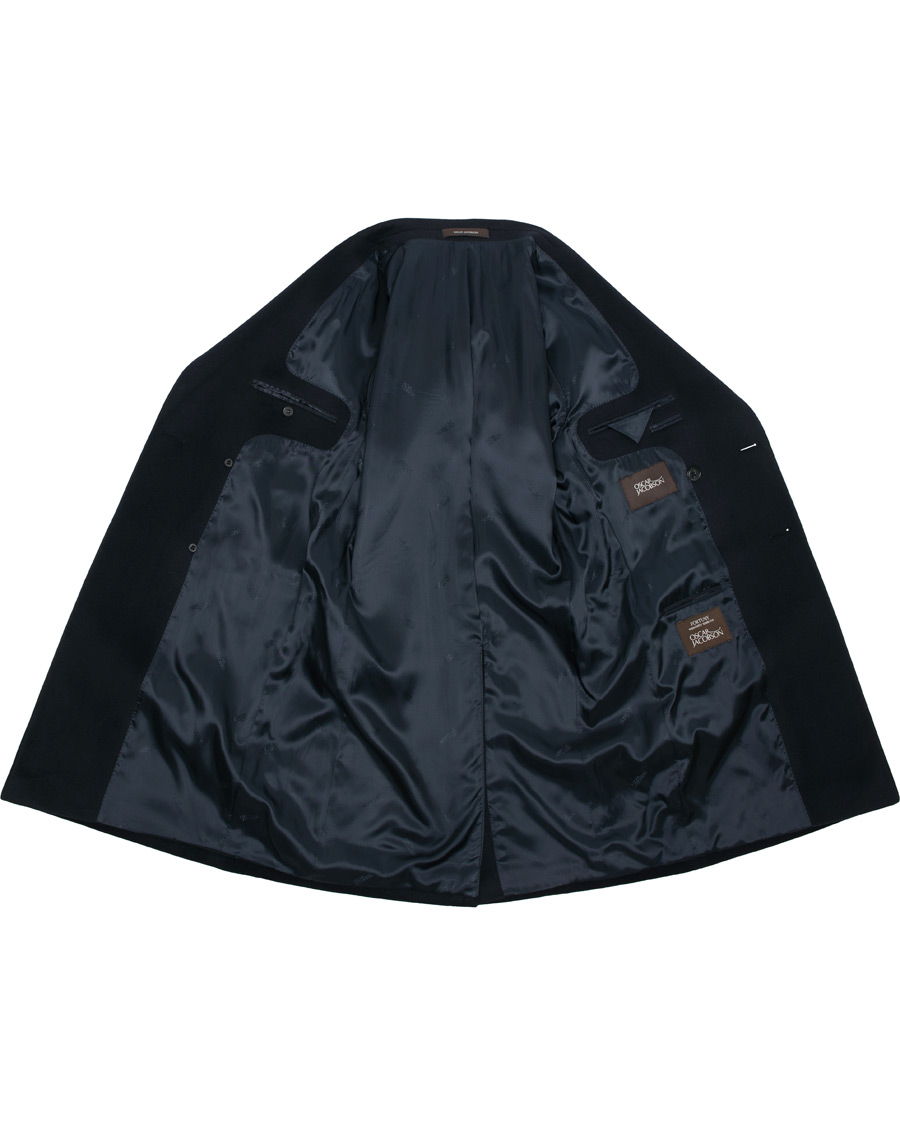 Herre | Jakker | Oscar Jacobson | Sebastian Wool/Cashmere Double Breasted Coat Navy