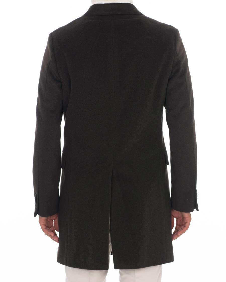 Herre | Jakker | Oscar Jacobson | Sebastian Wool/Cashmere Double Breasted Coat Brown