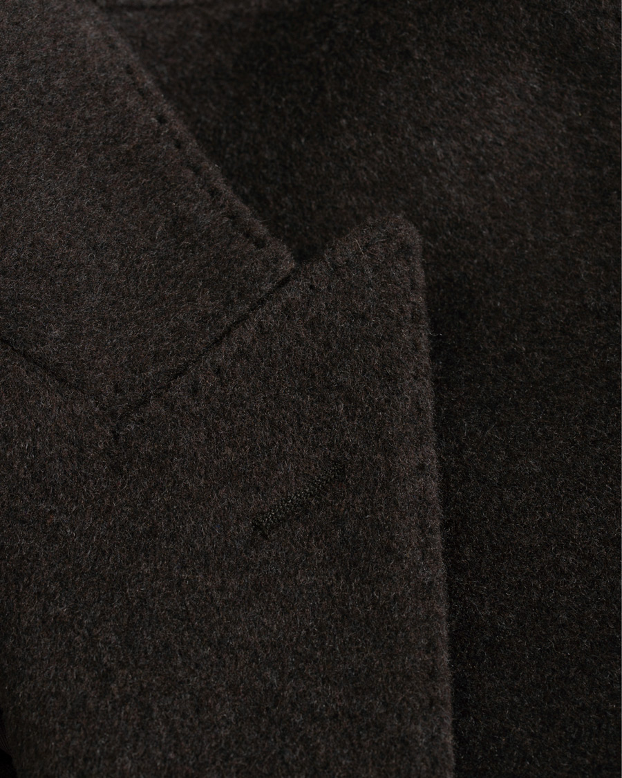 Herre | Jakker | Oscar Jacobson | Sebastian Wool/Cashmere Double Breasted Coat Brown