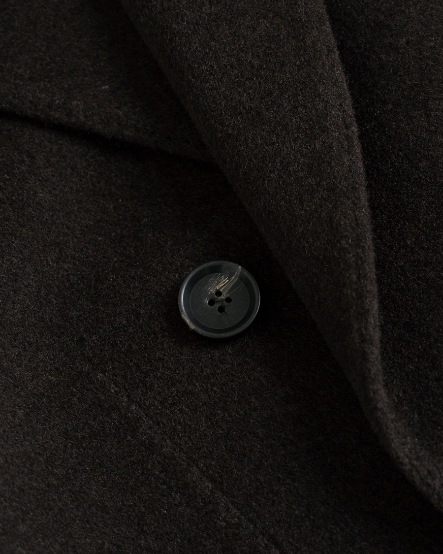 Herre | Jakker | Oscar Jacobson | Sebastian Wool/Cashmere Double Breasted Coat Brown