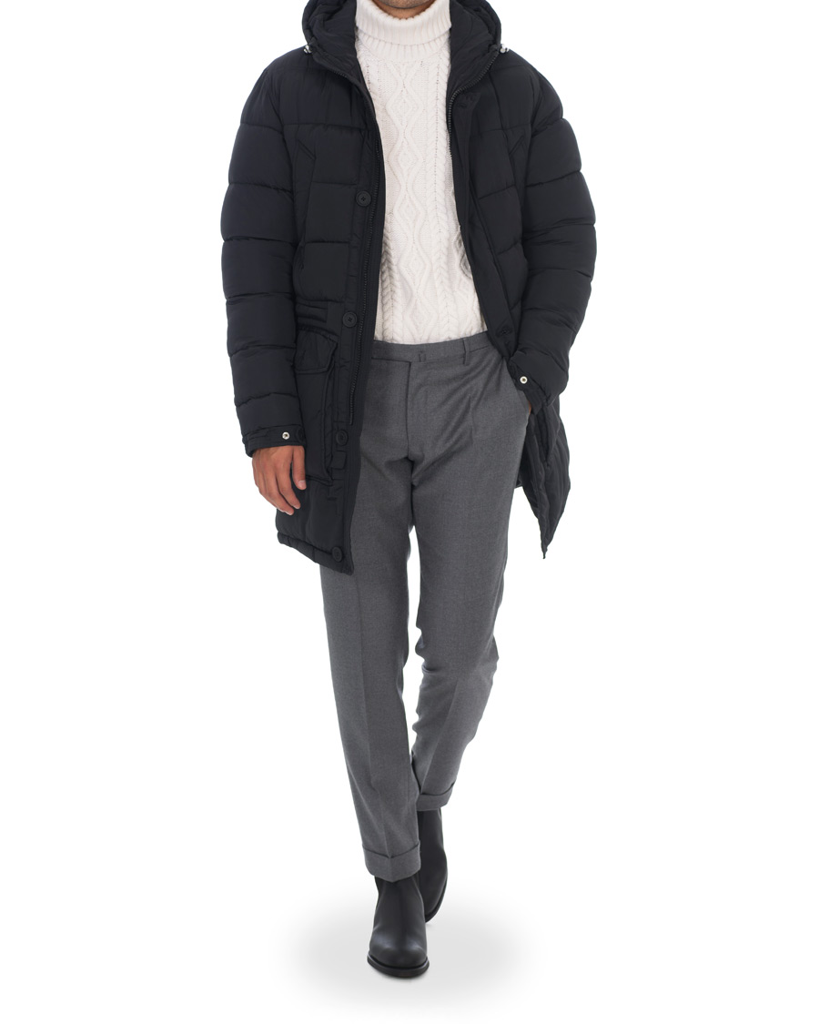 Herre | Jakker | Oscar Jacobson | Clayton Lightweight Puffer Coat Black