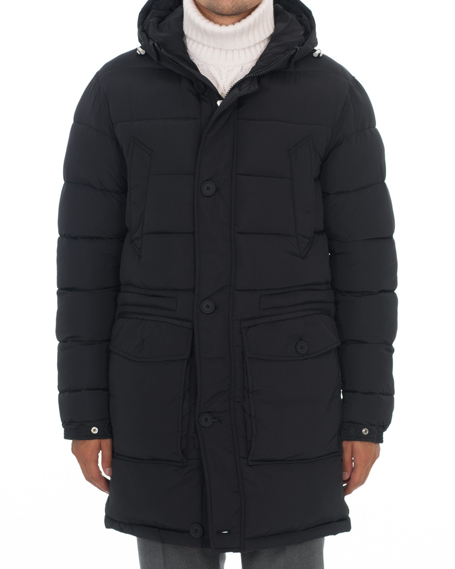 Herre | Jakker | Oscar Jacobson | Clayton Lightweight Puffer Coat Black