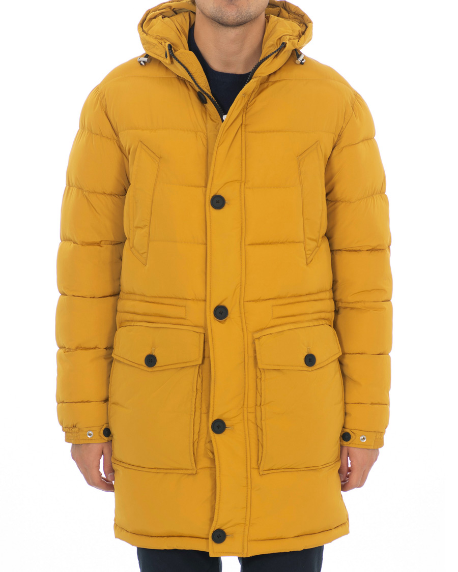 Herre | Jakker | Oscar Jacobson | Clayton Lightweight Puffer Coat Yellow