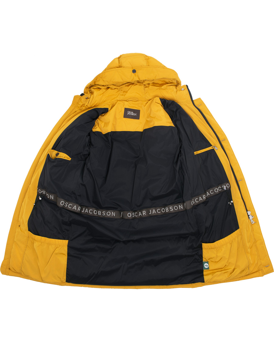 Herre | Jakker | Oscar Jacobson | Clayton Lightweight Puffer Coat Yellow