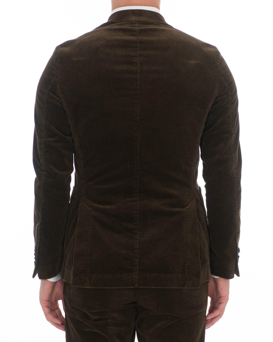Herre | Dressjakker | Oscar Jacobson | Einar Patch Pocket Corduroy Blazer Tobacco