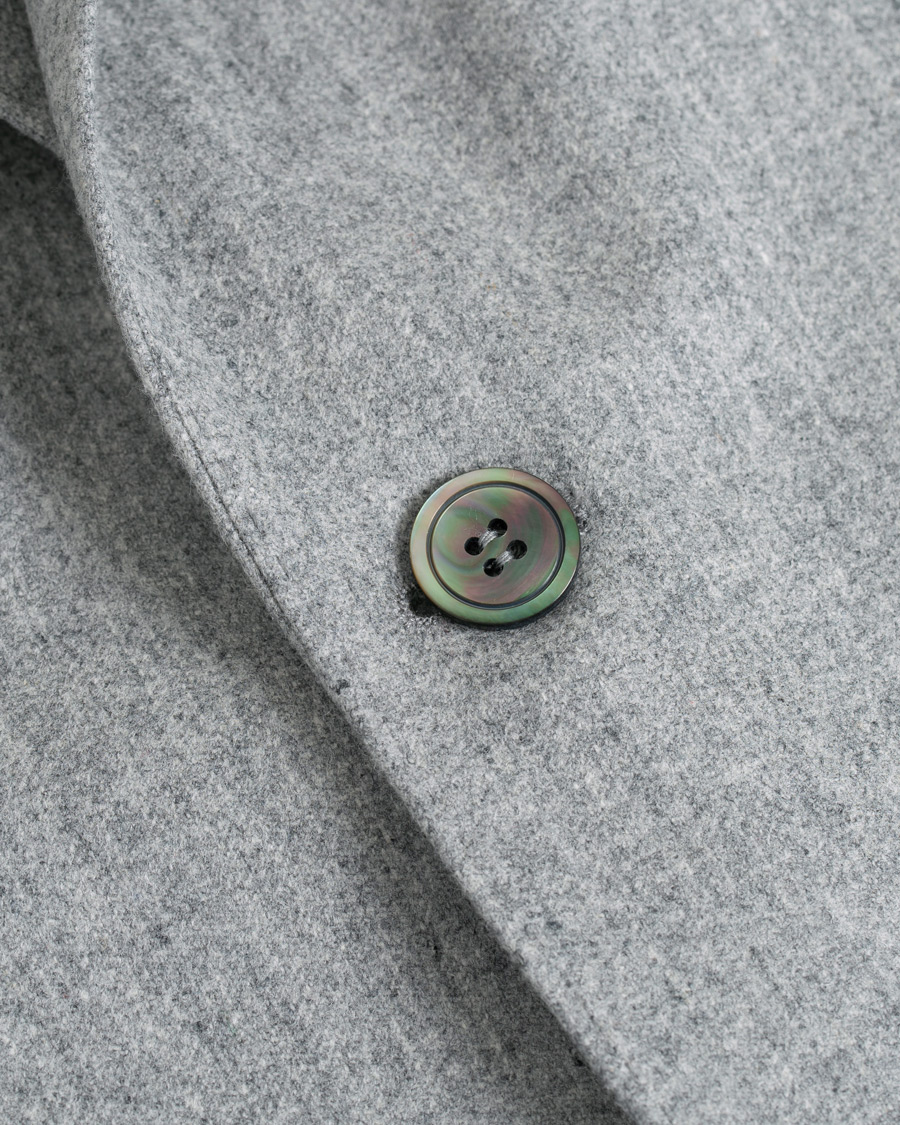 Herre | Dressjakker | Oscar Jacobson | Einar Patch Pocket Flannel Blazer Light Grey