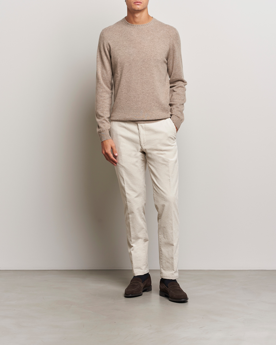 Herre | Bukser | Oscar Jacobson | Denz Corduroy Trousers White