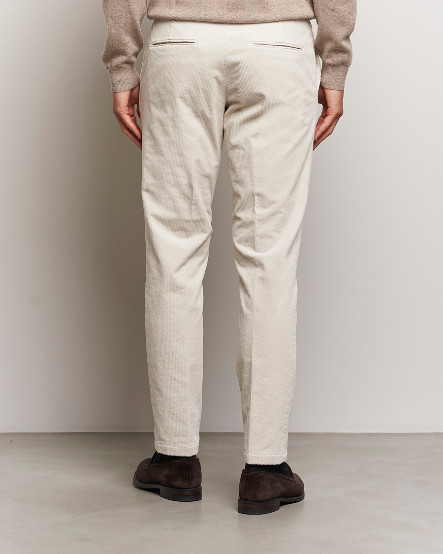 Herre | Bukser | Oscar Jacobson | Denz Corduroy Trousers White