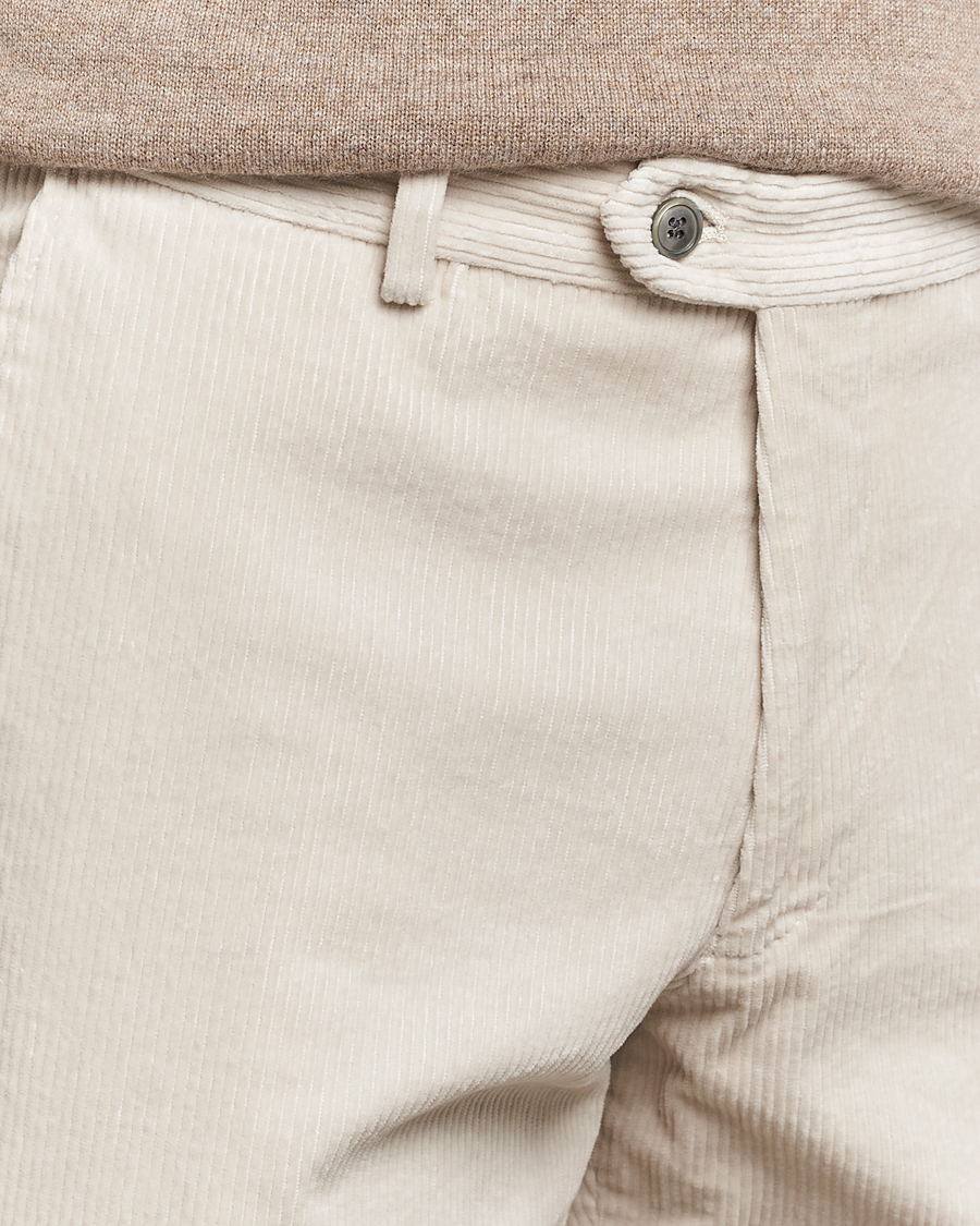 Herre | Bukser | Oscar Jacobson | Denz Corduroy Trousers White