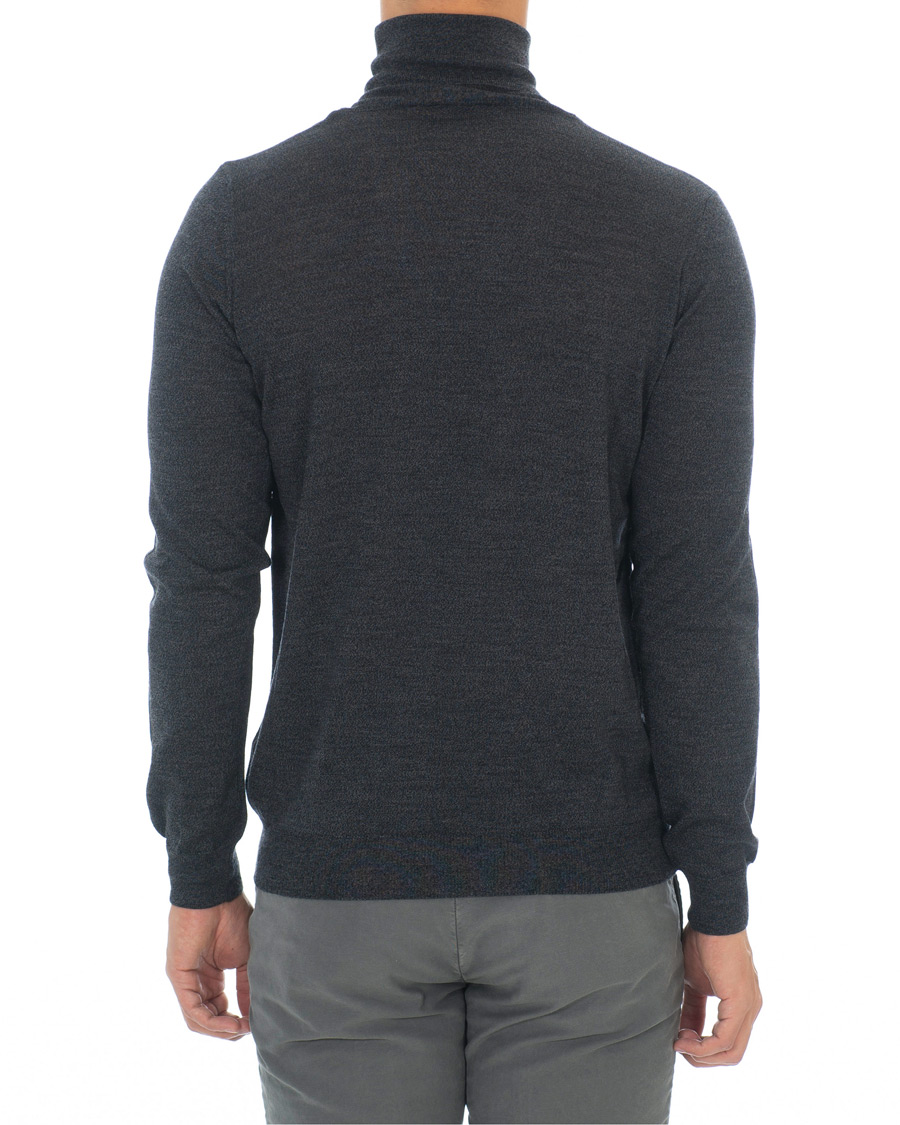 Herre | Gensere | Oscar Jacobson | Cole Extra Fine Merino Rollneck Dark Grey