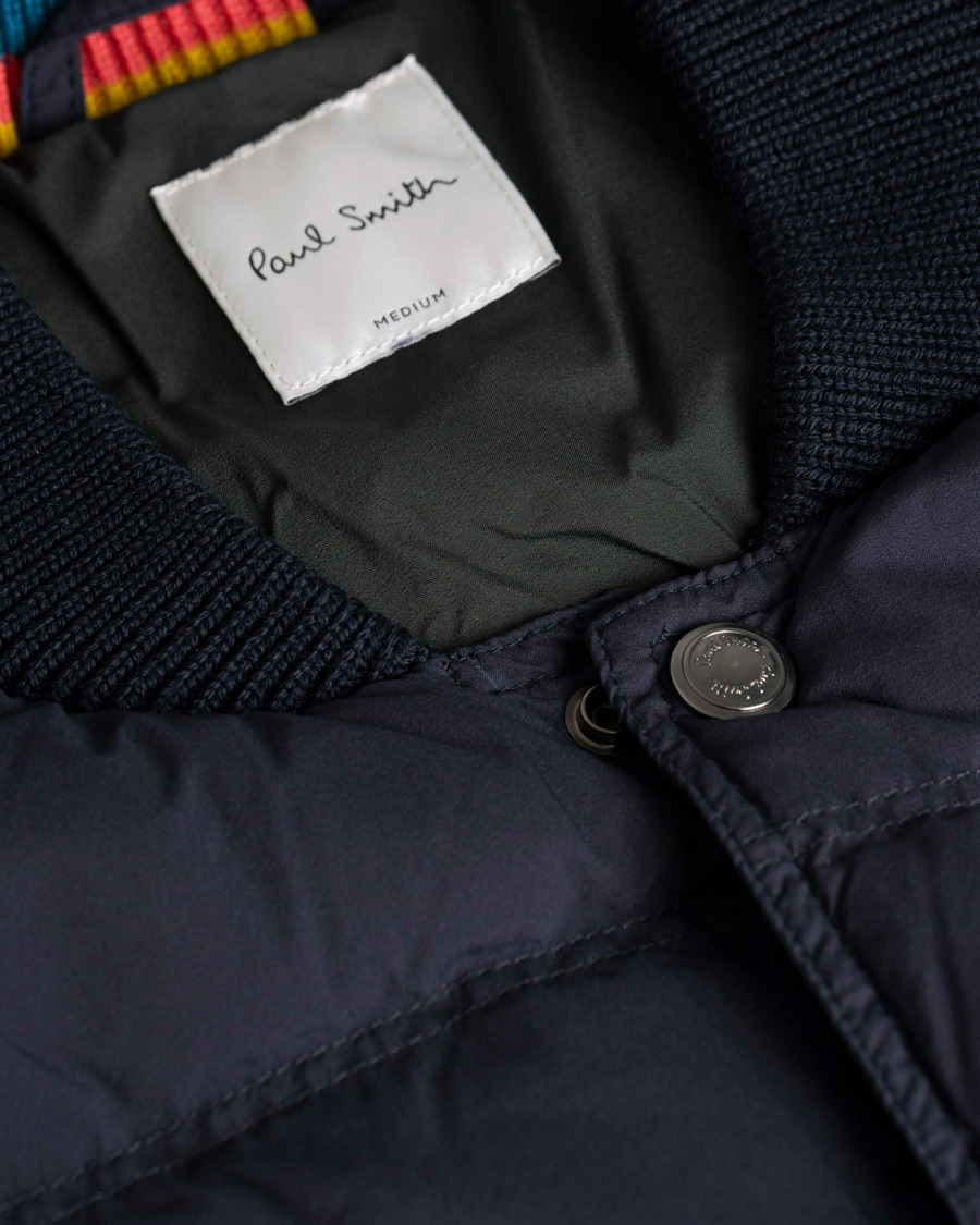 Herre | Jakker | Paul Smith | Hybrid Down Bomber Jacket Navy