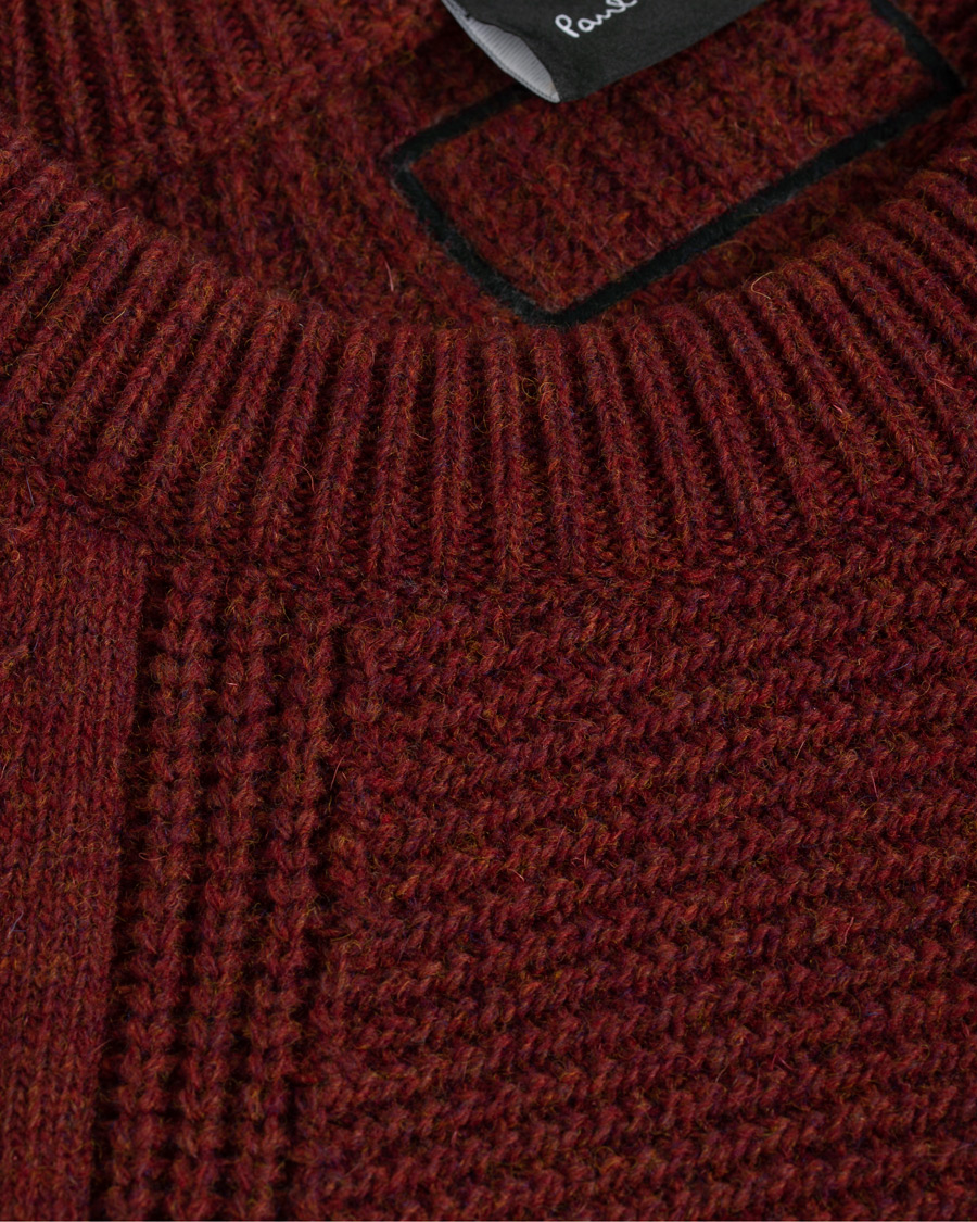 Herre | Gensere | PS Paul Smith | Patchwork Knit Sweater Brick/Navy