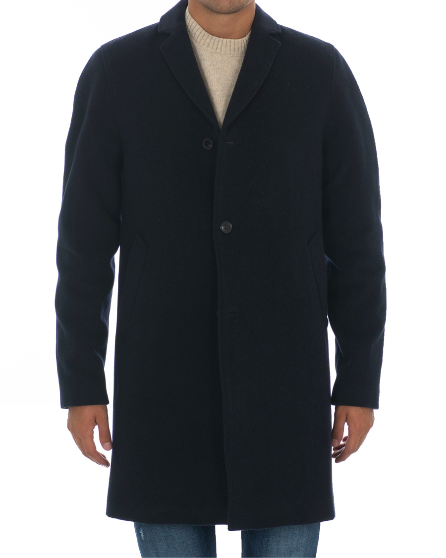 Herre | Jakker | Samsøe Samsøe | Samsøe & Samsøe Bryn Wool Coat Night Sky