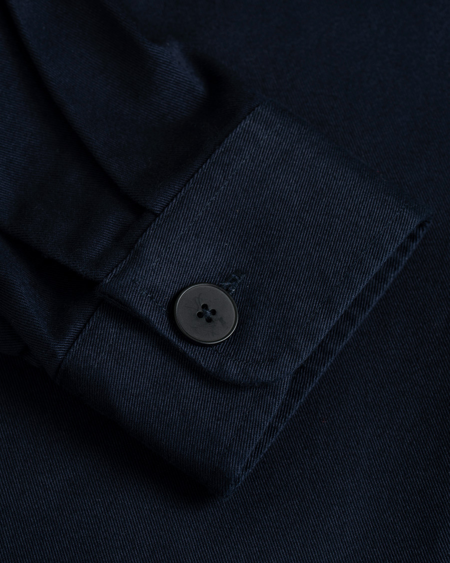 Herre | Skjorter | Samsøe Samsøe | Samsøe & Samsøe Waltones Cotton Overshirt Night Sky