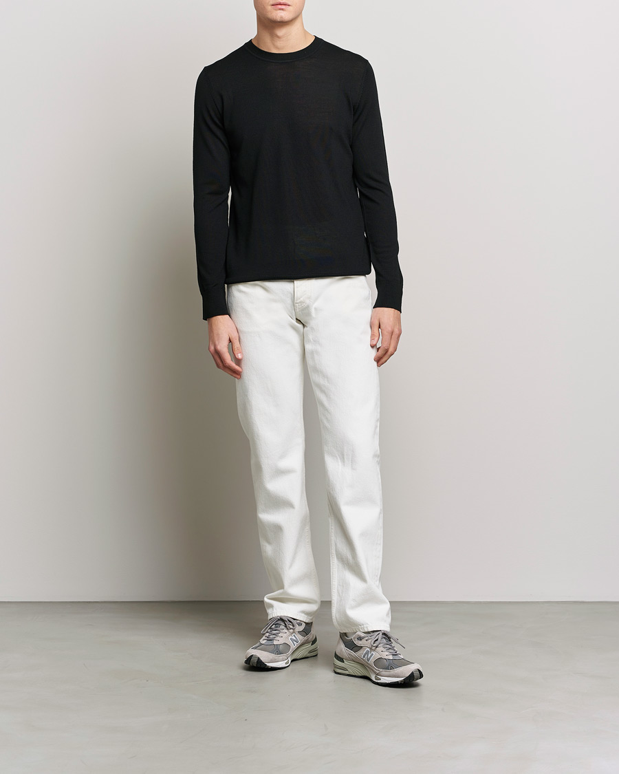 Herre | Gensere | Samsøe Samsøe | Flemming Superfine Merino Wool Crew Neck Black