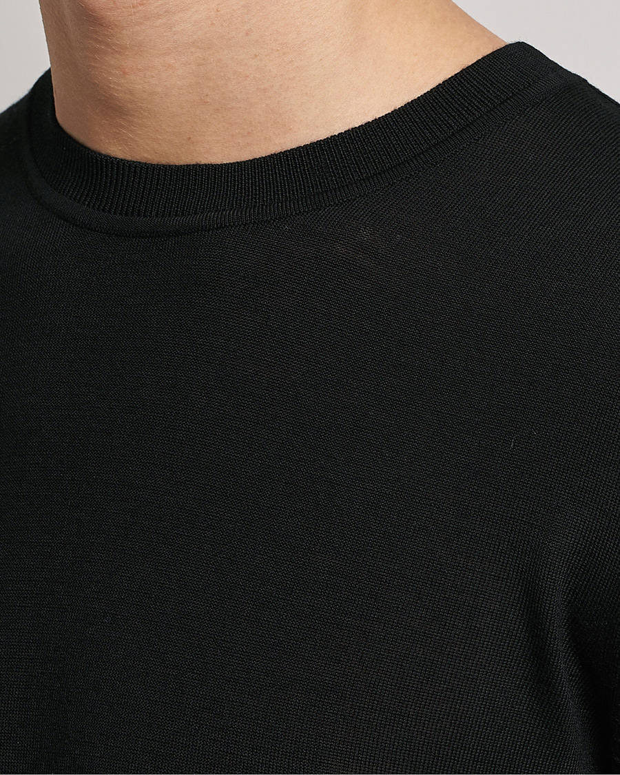 Herre | Gensere | Samsøe Samsøe | Flemming Superfine Merino Wool Crew Neck Black