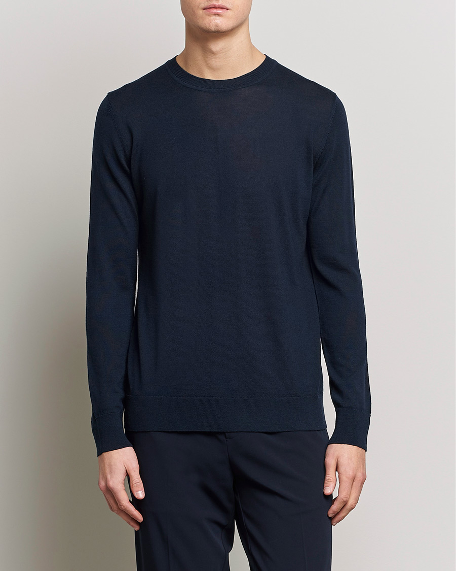 Herre |  | Samsøe & Samsøe | Flemming Superfine Merino Wool Crew Neck Night Sky